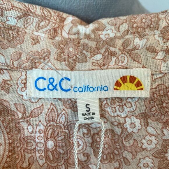 C&C CALIFORNIA C & C California Linen Blend Midi Size Small - Picture 7 of 11